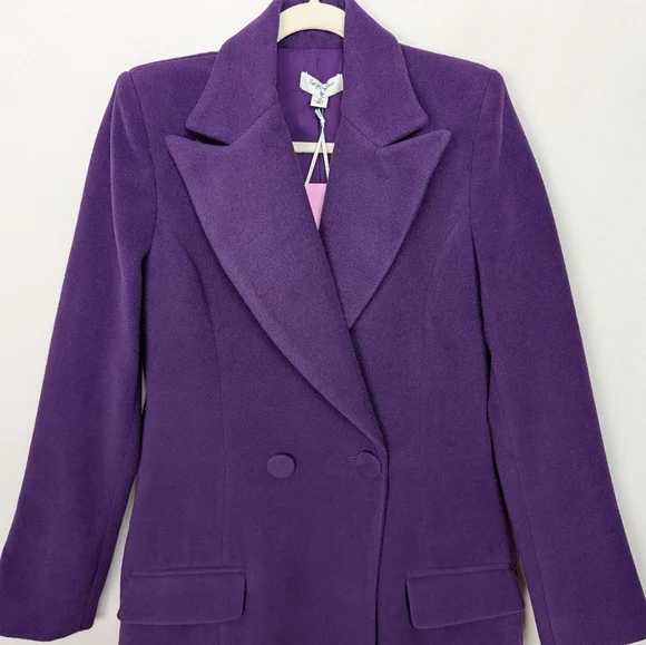 Sergio Hudson x Target Purple Long Coat - Picture 7 of 10